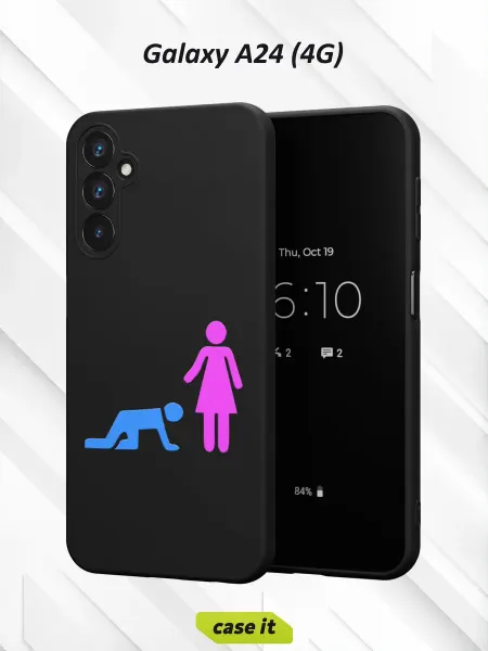 Case it Чехол на Samsung A24 4Gс принтом Мужчина и женщина