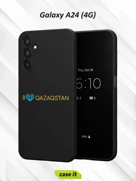 Case it Чехол на Samsung A24 4Gс принтом Я люблю Казахстан