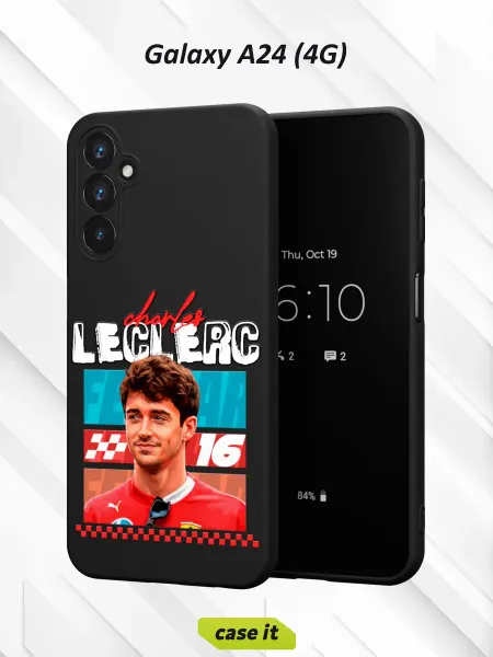 Case it Чехол на Samsung A24 4Gс принтом Шарль Леклер