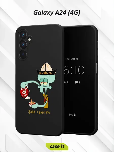Case it Чехол на Samsung A24 4Gс принтом Сквидвард