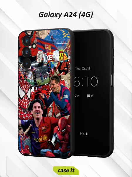 Case it Чехол на Samsung A24 4Gс принтом Футбол и Человек-паук