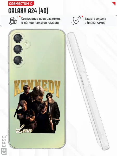 DACase Чехол на Samsung A24 4G с принтом Леон
