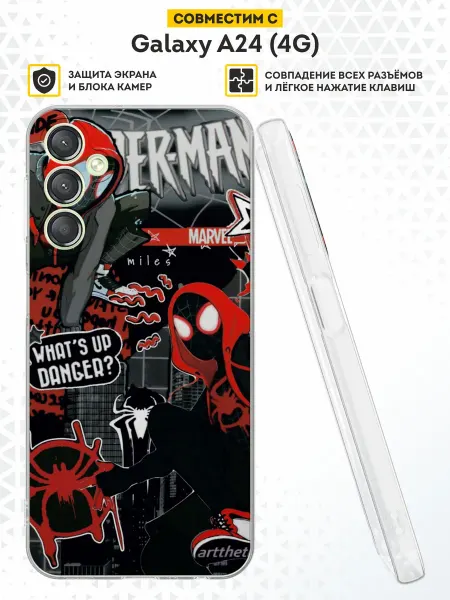 DesignOnCase Чехол на Samsung A24 4G с принтом Spider man
