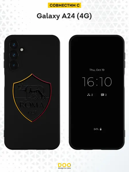 DesignOnCase Чехол на Samsung A24 4G с принтом AS Roma