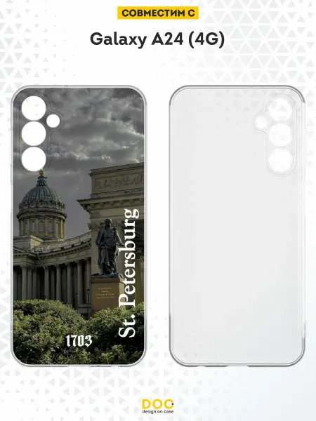 DesignOnCase Чехол на Samsung A24 4G с принтом Санкт-Петербург