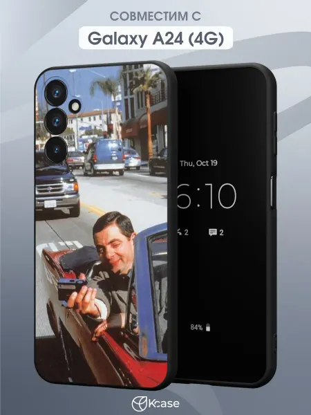 Kcase Чехол на Samsung A24 4G с принтом Мистер Бин