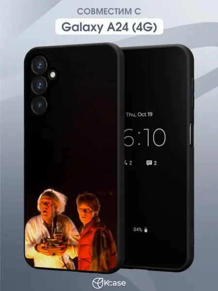Kcase Чехол на Samsung A24 4G с принтом Назад в будущее