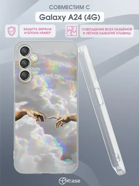 Kcase Чехол на Samsung A24 4G с принтом Касание
