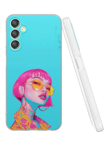 QuestCase Чехол на Samsung A24 4G с принтом Девушка