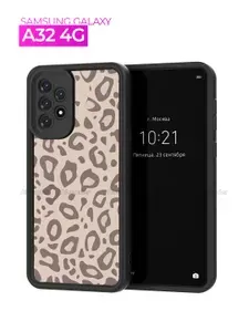 Чехол на Samsung Galaxy A32 4G / Самсунг Галакси А32 с принтом, Леопард нюдовый