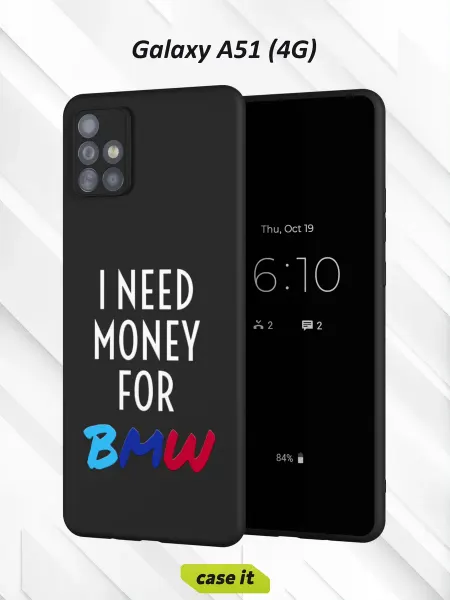 Case it Чехол на Samsung A51 4Gс принтом I need money