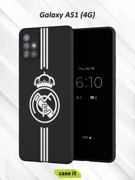 Case it Чехол на Samsung A51 4G с принтом ФК РЕАЛ ЧБ