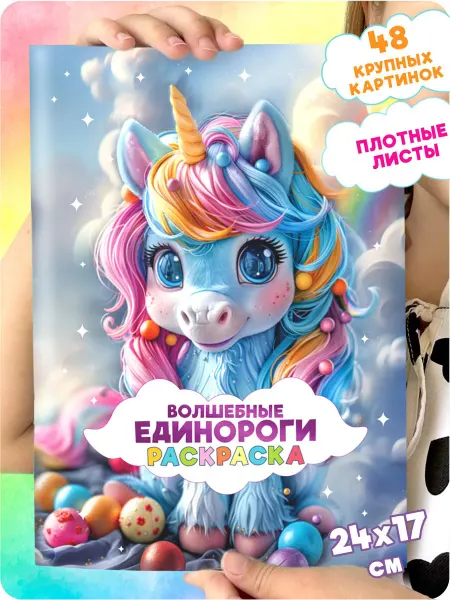 Единороги Раскраска для девочек "ЕДИНОРОГИ"