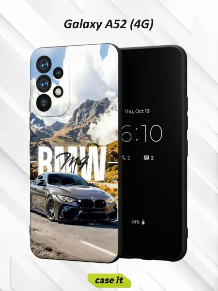 Case it Чехол на Samsung A52 4Gс принтом BMW M4 (F82)