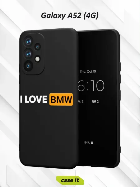 Case it Чехол на Samsung A52 4G с принтом I love BMW
