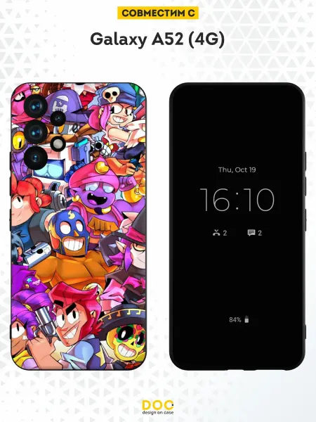 DesignOnCase Чехол на Samsung A52 4G с принтом Brawl Stars