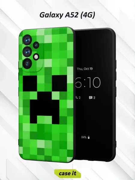 Case it Чехол на Samsung A52 4Gс принтом Creeper