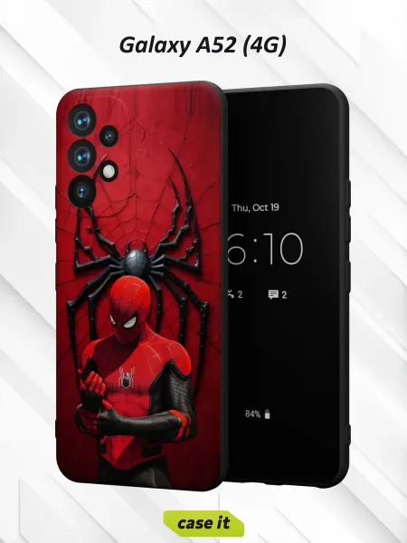 Case it Чехол на Samsung A52 4Gс принтом Питер Паркер Marvel
