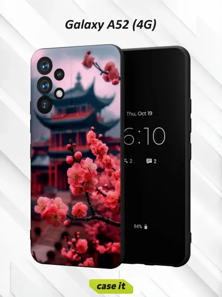 Case it Чехол на Samsung A52 4Gс принтом японская вишня