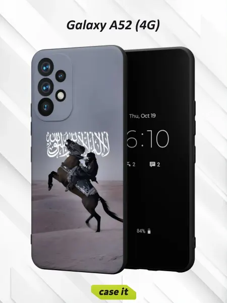 Case it Чехол на Samsung A52 4Gс принтом всадник на коне