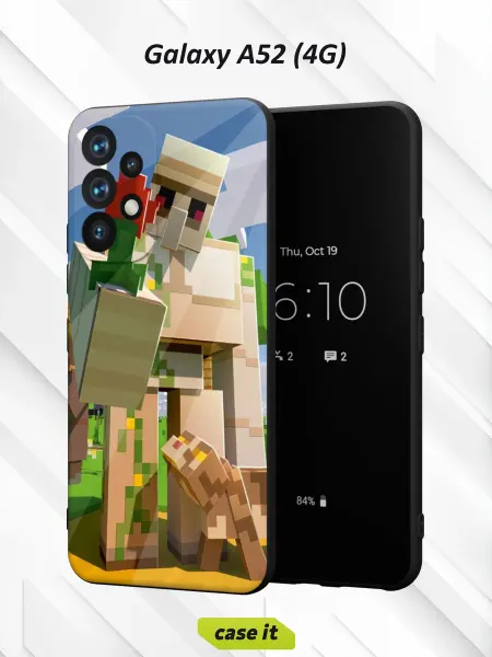 Case it Чехол на Samsung A52 4Gс принтом Железный голем