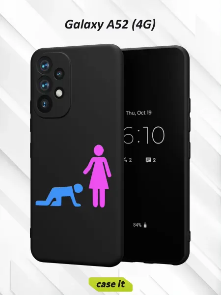 Case it Чехол на Samsung A52 4Gс принтом Мужчина и женщина