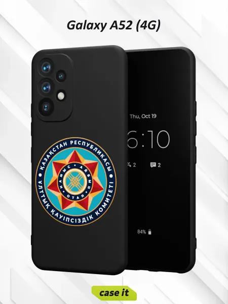Case it Чехол на Samsung A52 4Gс принтом Казахстан звезда