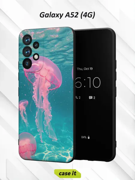 Case it Чехол на Samsung A52 4Gс принтом Медузы