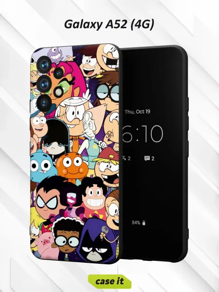 Case it Чехол на Samsung A52 4Gс принтом Мультяшки