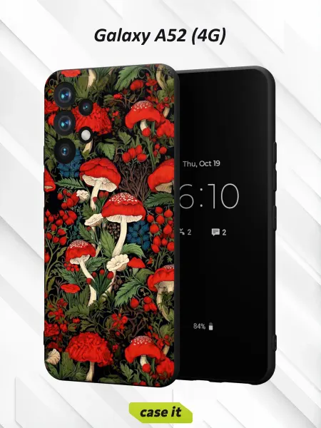 Case it Чехол на Samsung A52 4Gс принтом Мухоморы
