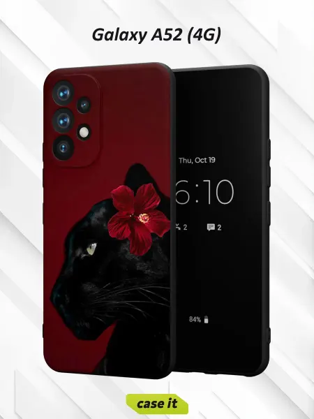 Case it Чехол на Samsung A52 4Gс принтом Пантера