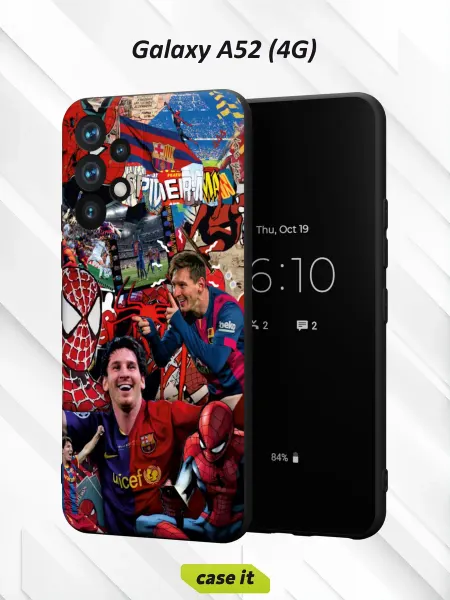 Case it Чехол на Samsung A52 4Gс принтом Футбол и Человек-паук