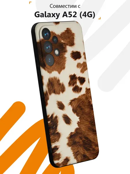 Мобилиус Чехол на Samsung A52 4G с принтом Cow
