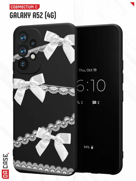 DACase Чехол на Samsung A52 4G с принтом Кружево