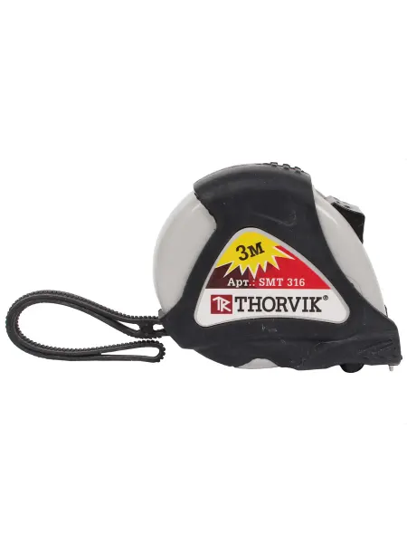 THORVIK Рулетка обрезиненный корпус 3 м