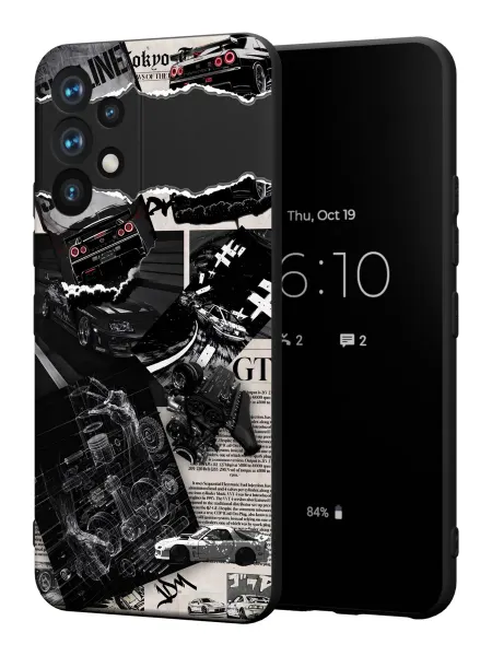 PBl store Чехол на Samsung A52 4G с принтом skyline gtr