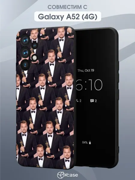 Kcase Чехол на Samsung A52 4G с принтом Ди Каприо