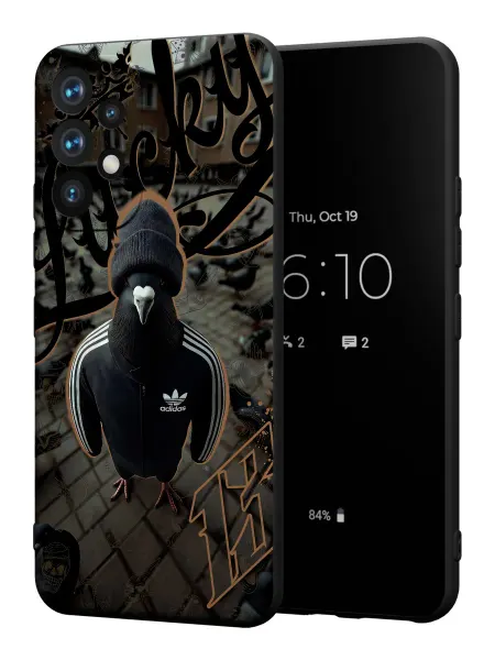PBl store Чехол на Samsung A52 4G с принтом Голубь в адике
