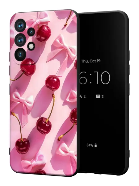PBl store Чехол на Samsung A52 4G с принтом Вишенки