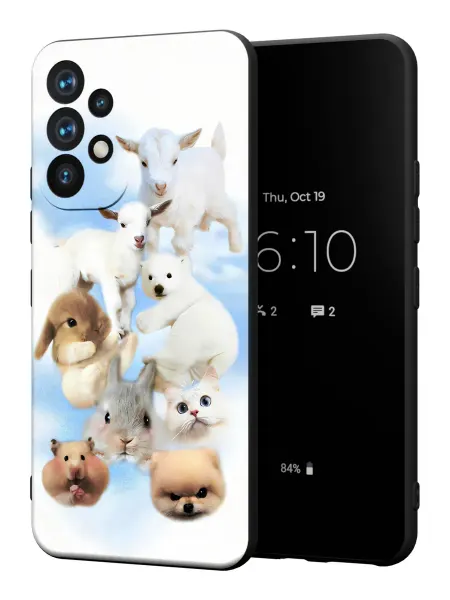 PBl store Чехол на Samsung A52 4G с принтом милые зверушки