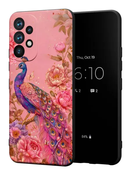 PBl store Чехол на Samsung A52 4G с принтом Павлин