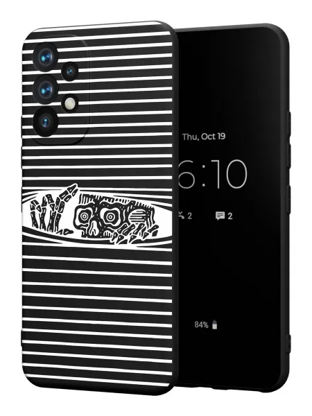 PBl store Чехол на Samsung A52 4G с принтом Скелет