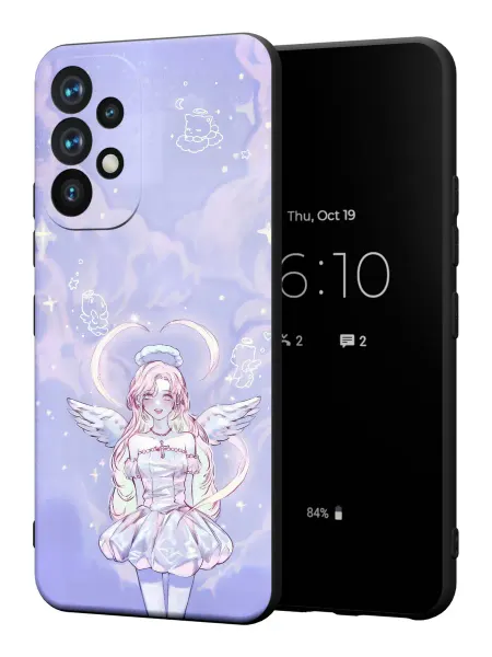 PBl store Чехол на Samsung A52 4G с принтом Ангелы Y2K