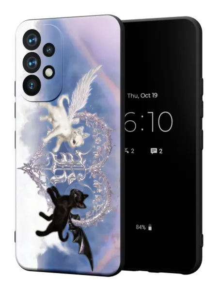PBl store Чехол на Samsung A52 4G с принтом Котики y2k