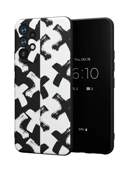 QuestCase Чехол на Samsung A52 4G с принтом Крестики