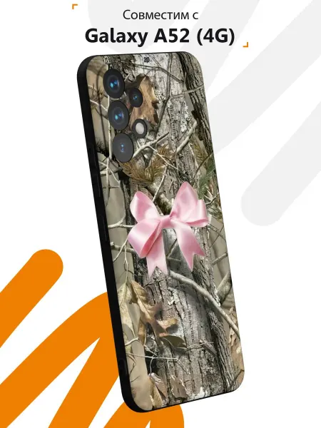 Мобилиус Чехол на Samsung A52 4G с принтом Бантик