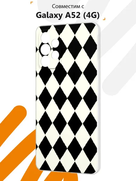Мобилиус Чехол на Samsung A52 4G с принтом Ромбы