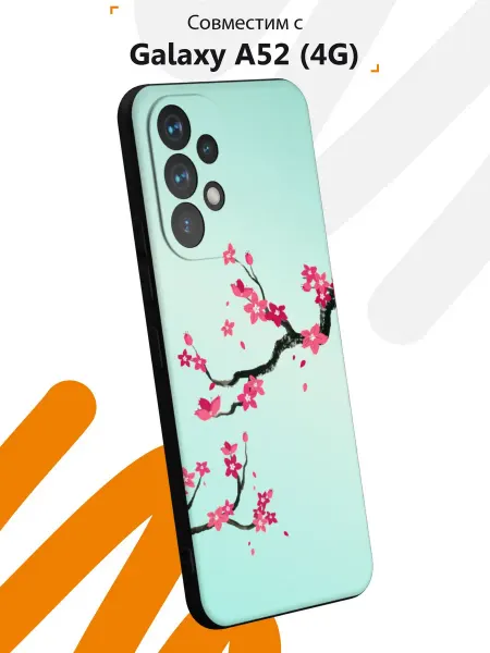 Мобилиус Чехол на Samsung A52 4G с принтом Сакура