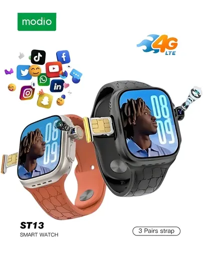 Modio ST13 – 4G SIM Смарт-часы YouTube, TikTok, WhatsApp, Bluetooth, Камера