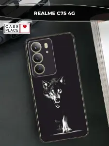 Силиконовый чехол на Realme C75 4G / Реалми С75 4G волк